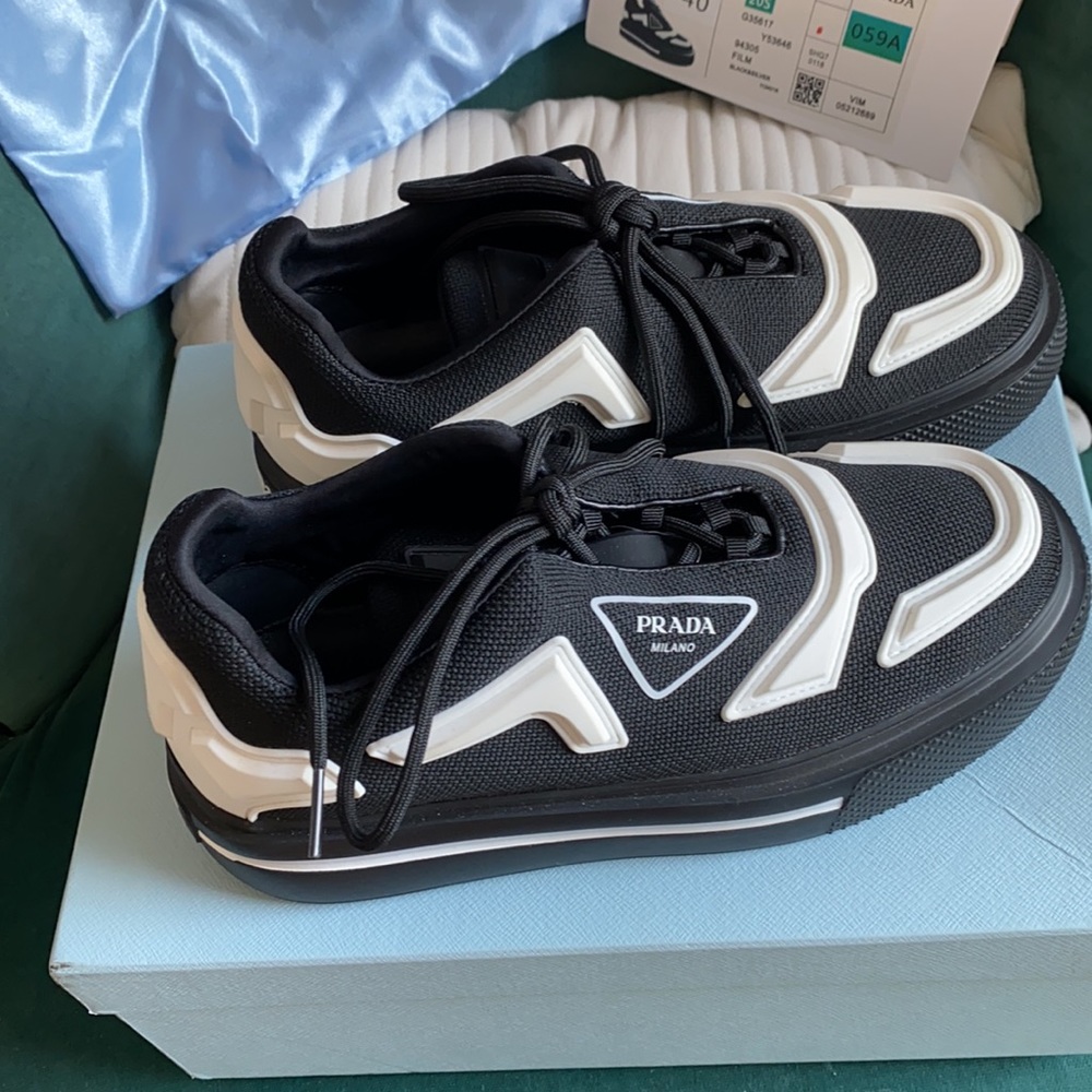 Mens Prada Platform Sneakers - Picture 2 of 7